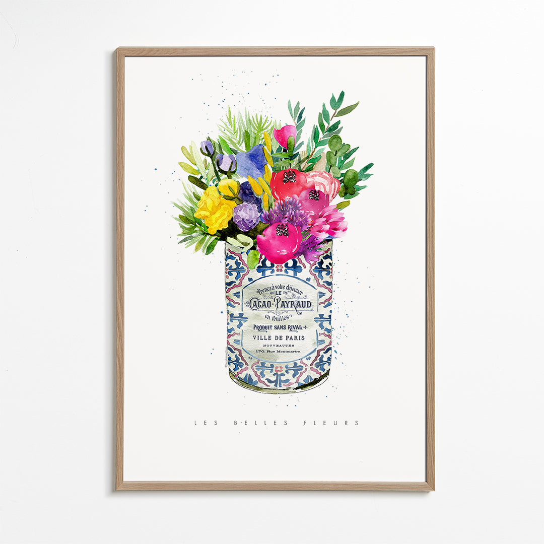 Summer Florals Vintage Can
