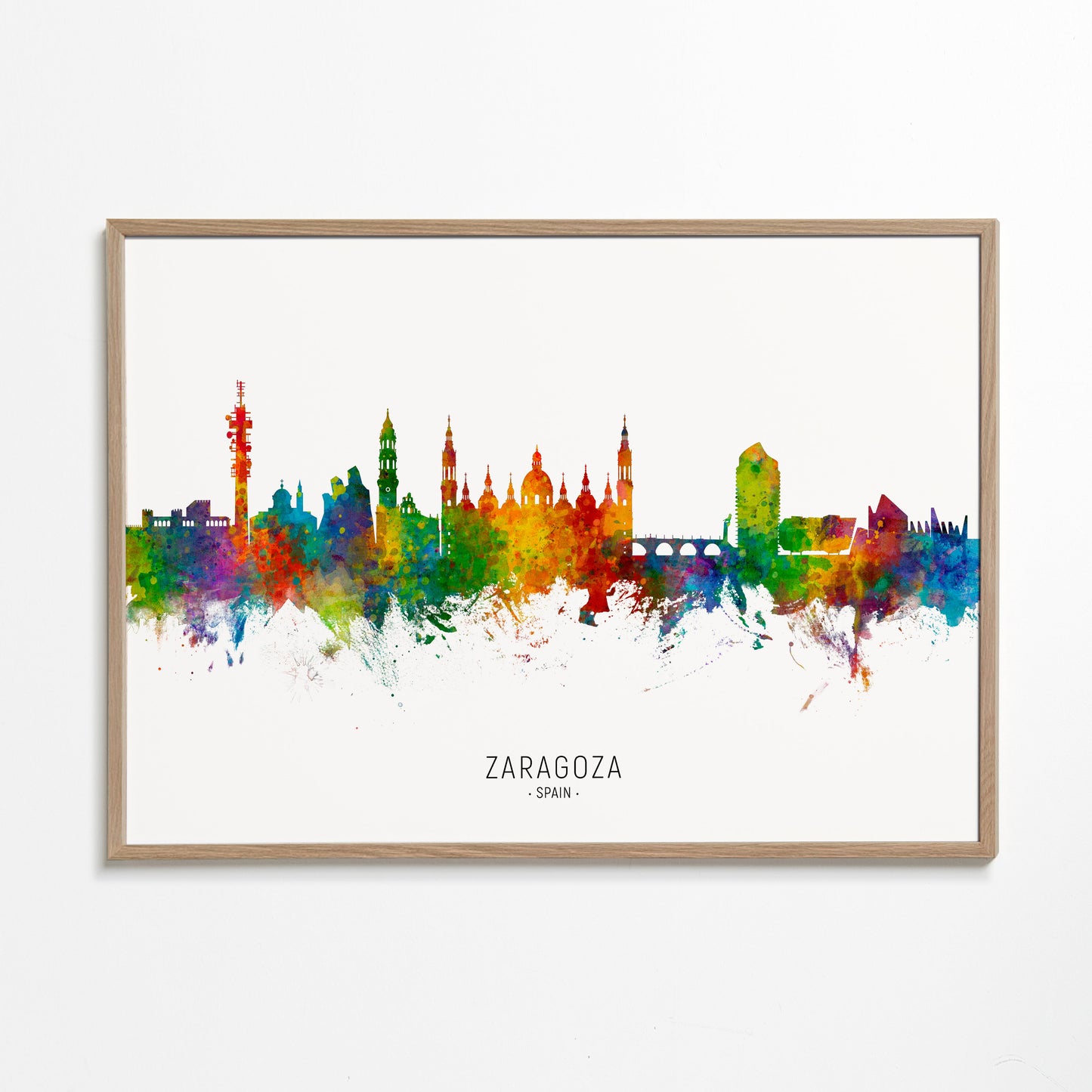 Zaragoza Skyline multicolor