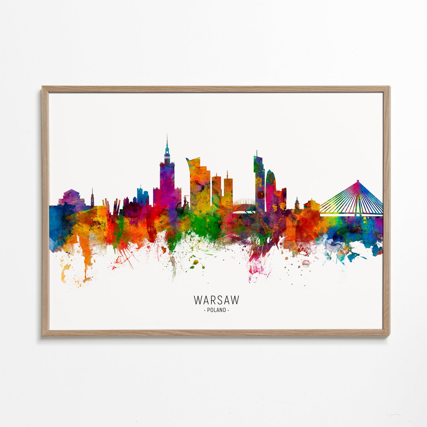 Warsaw Skyline multicolor