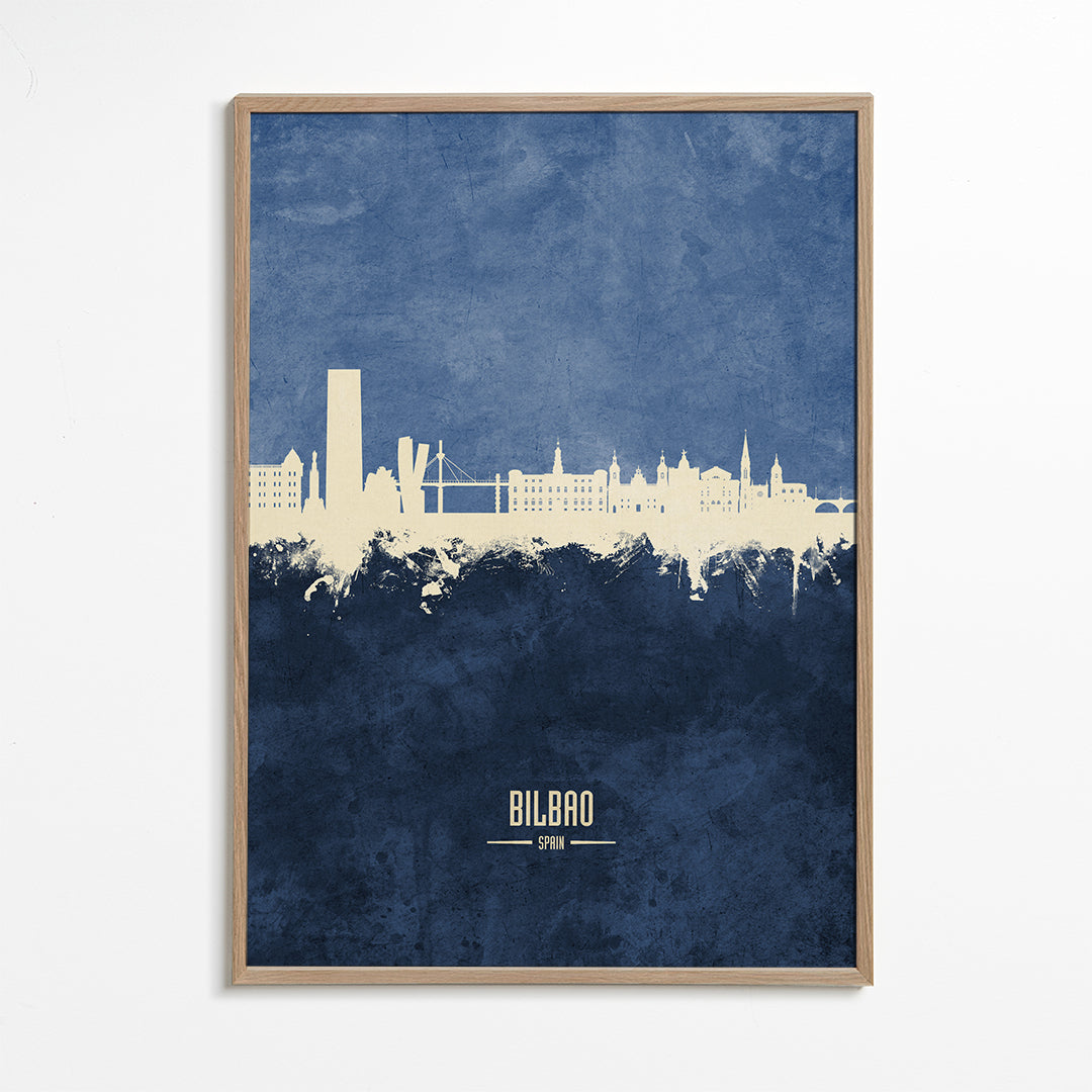 Bilbao Skyline azul