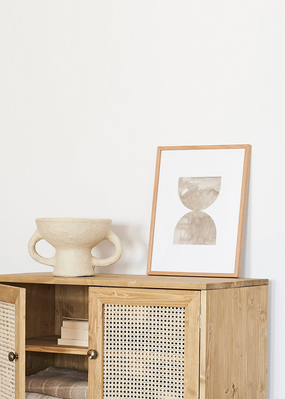 Watercolor shapes Nº8 - beige tones