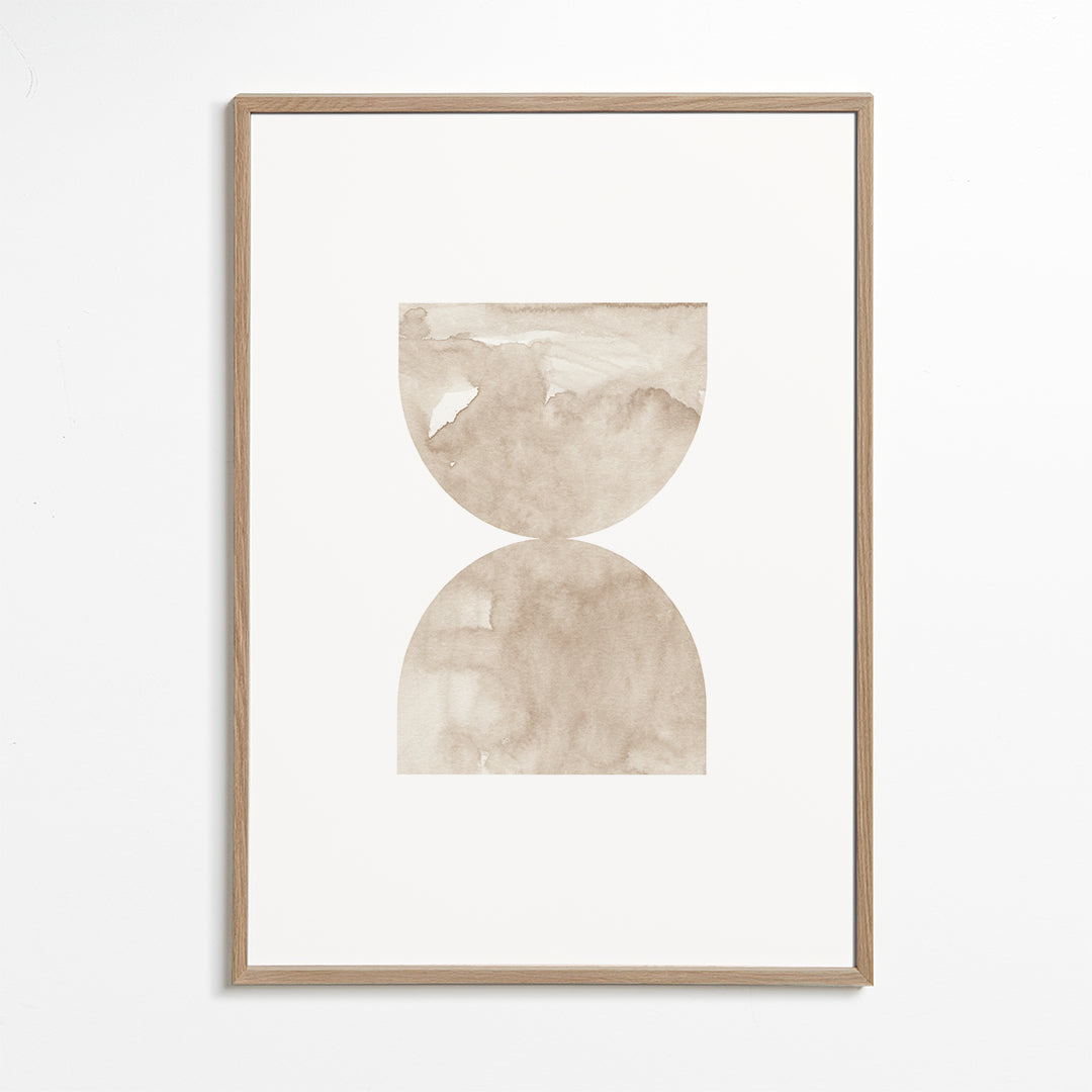 Watercolor shapes Nº8 - beige tones