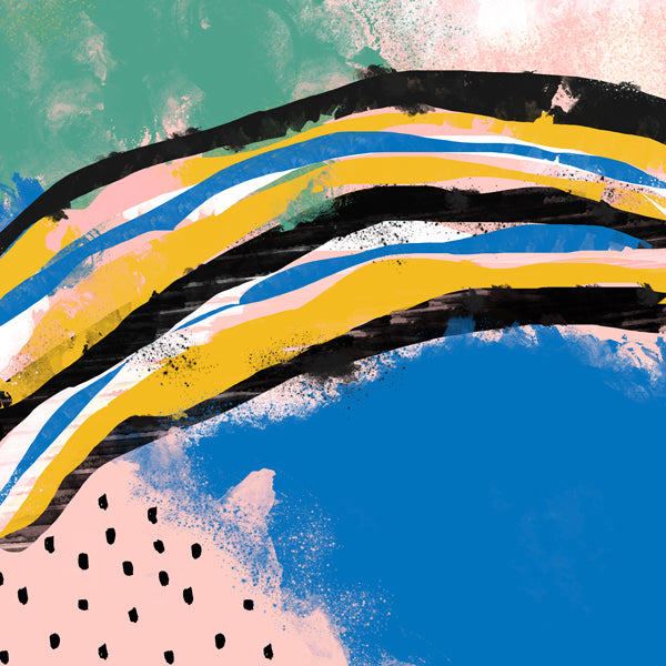 Abstract Mediterranean Beach Cuadradas 2