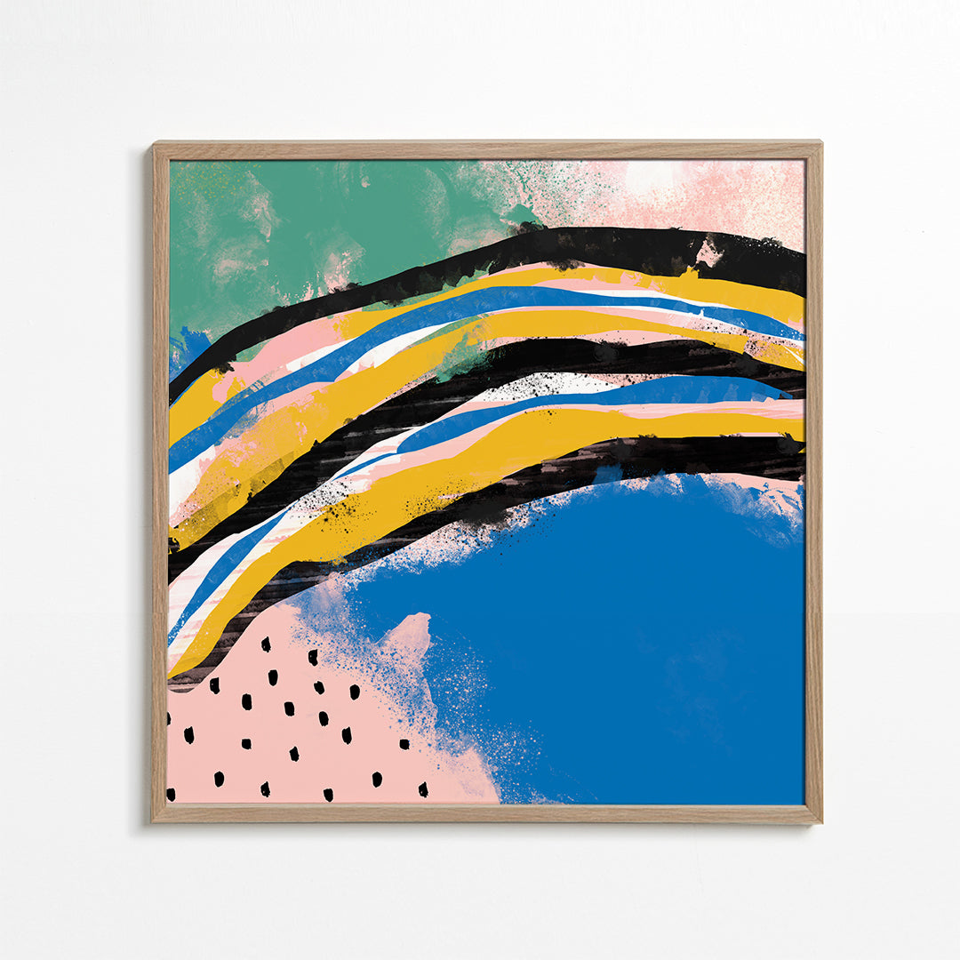 Abstract Mediterranean Beach Cuadradas 2