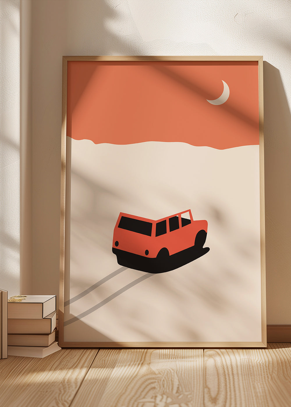 Red Car in Desert