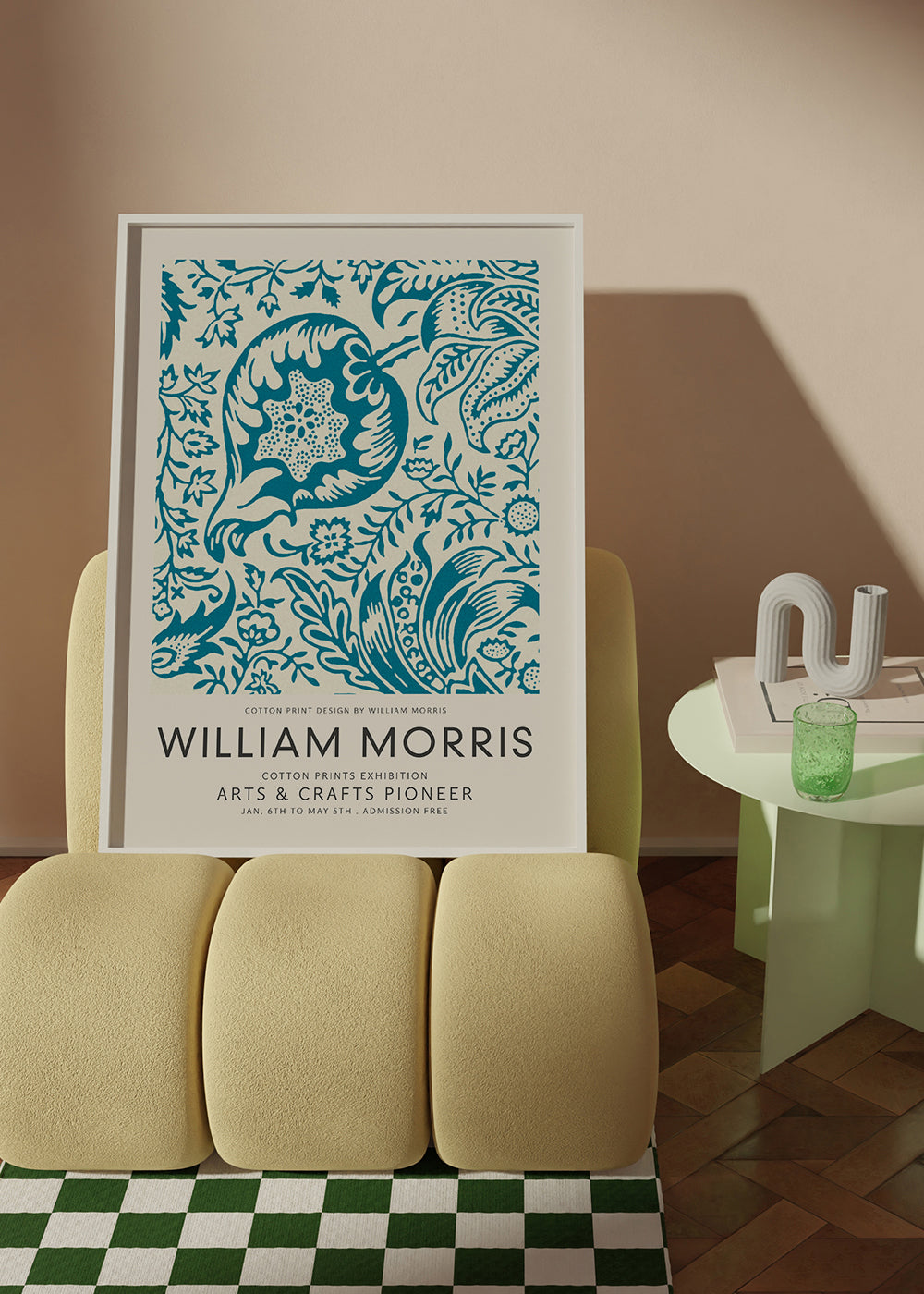 William Morris light Indian pattern