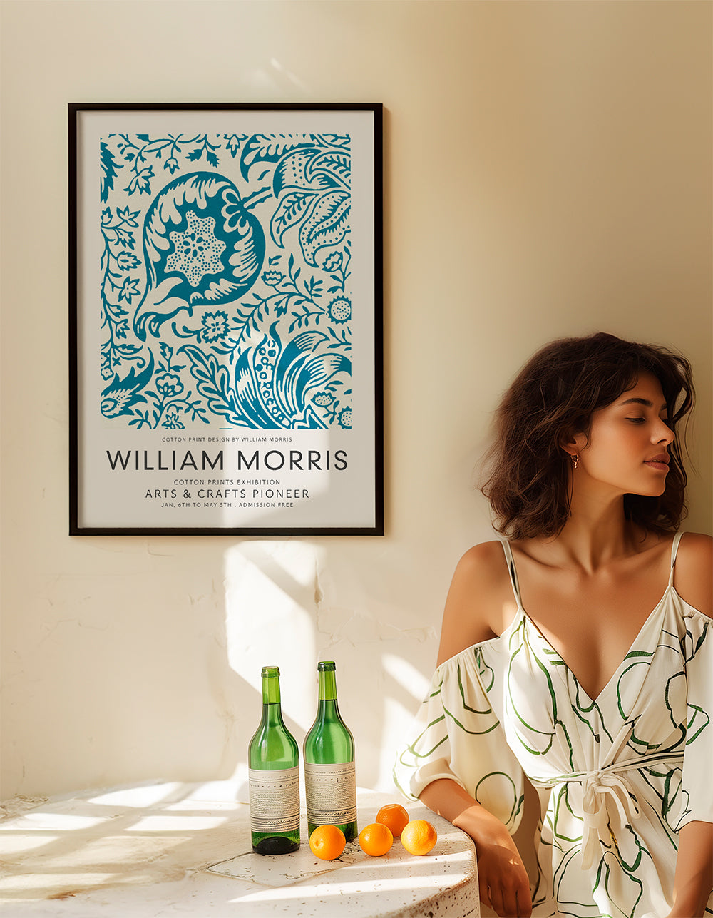 William Morris light Indian pattern
