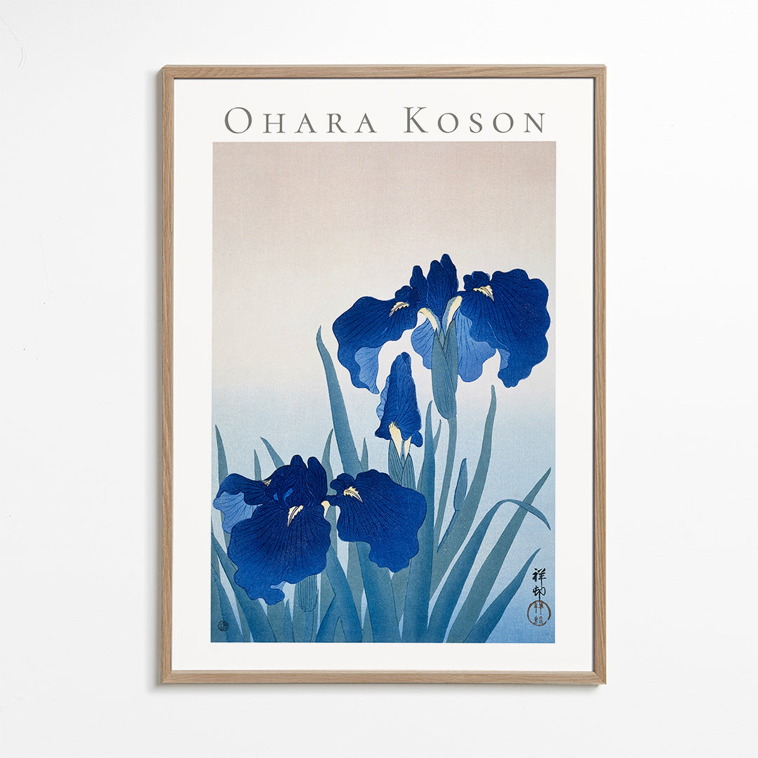 Ohara Koson Iris flowers