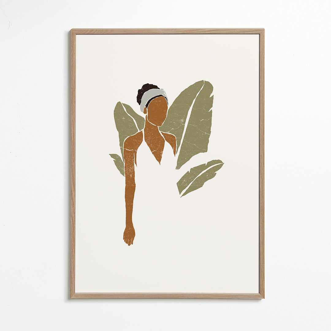 Boho Bird of Paradise Leaves III