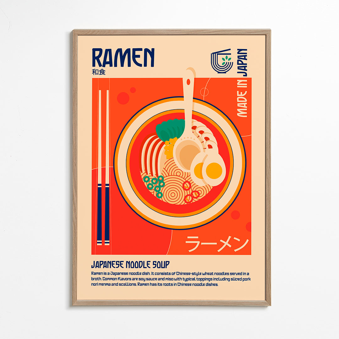 Ramen Japanese Food Print - Retrodrome