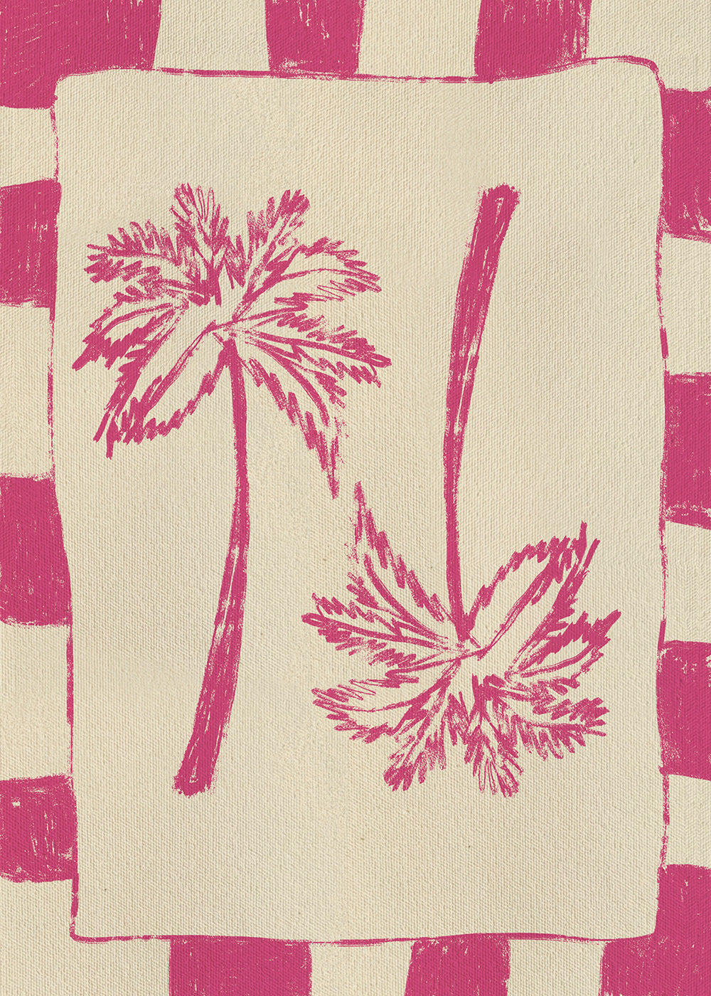 Ilustración Palm paradise – Pink_cap