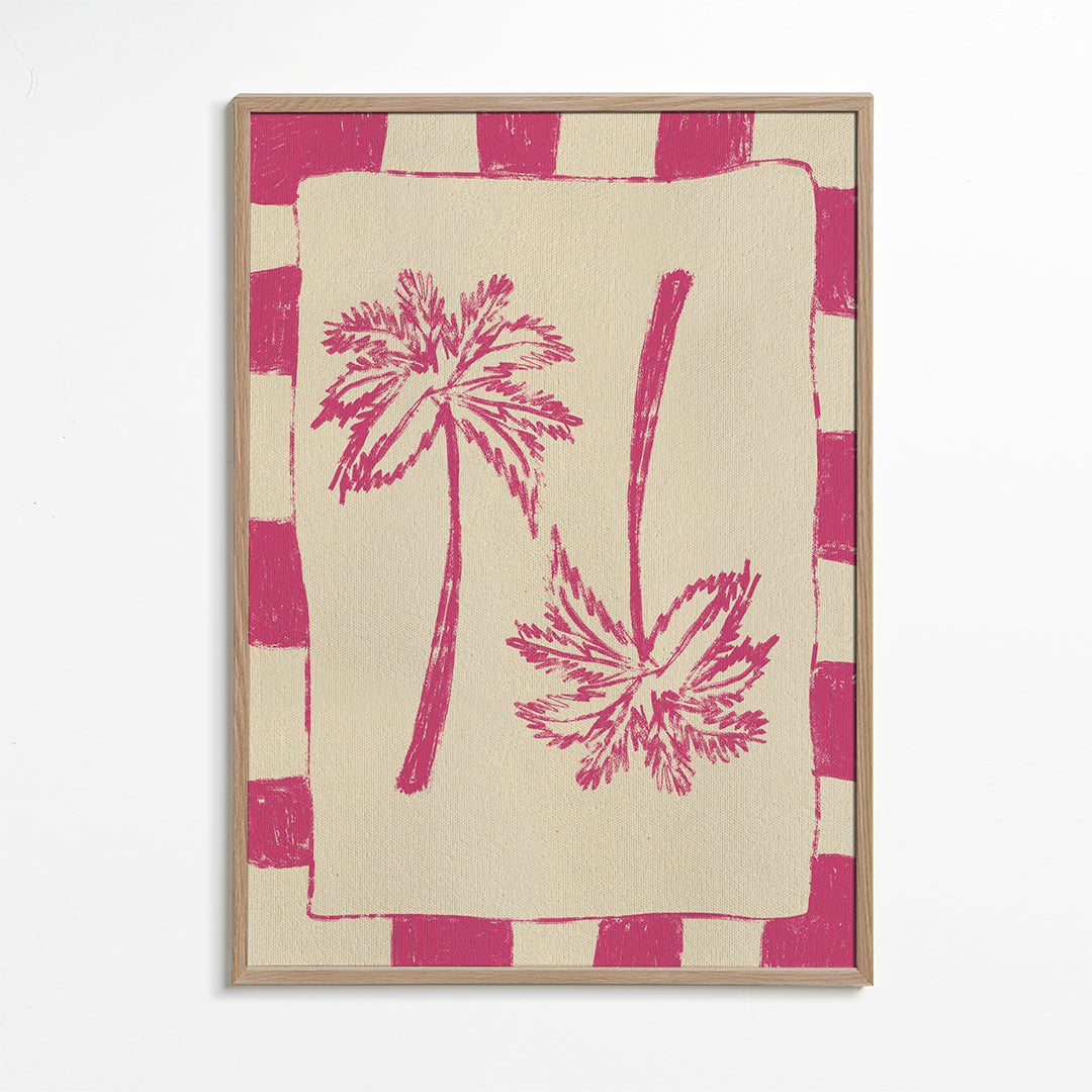 Ilustración Palm paradise – Pink_wf