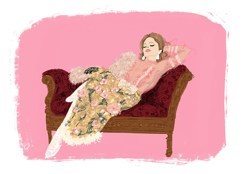 Ilustración On the couch_cap