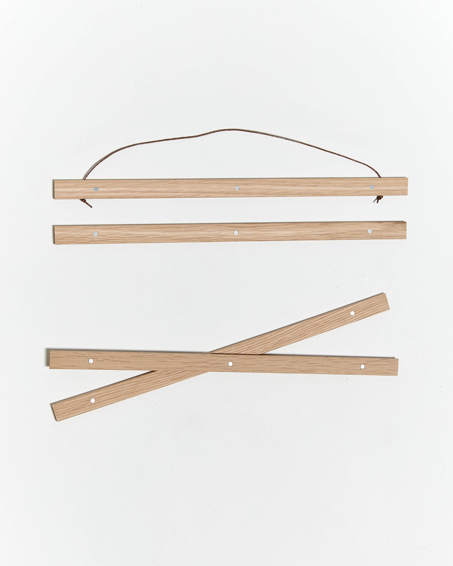 Stecche per poster di legno e colore rovere da 30cm