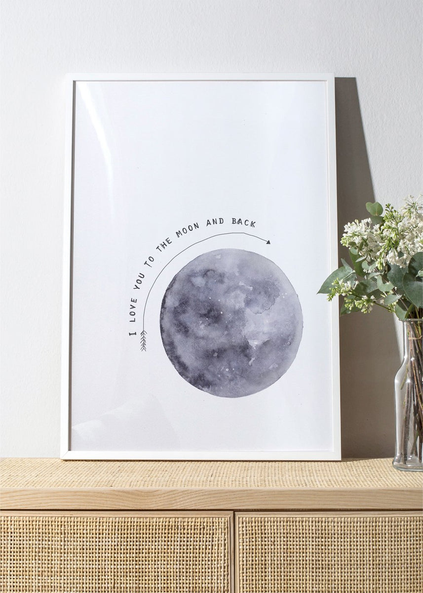 Quadro astratti Aim for the moon  Quadri moderni e stampe da parete –  Artesta