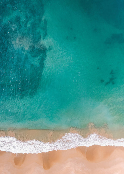 Arte paesaggistica: veduta aerea della spiaggia