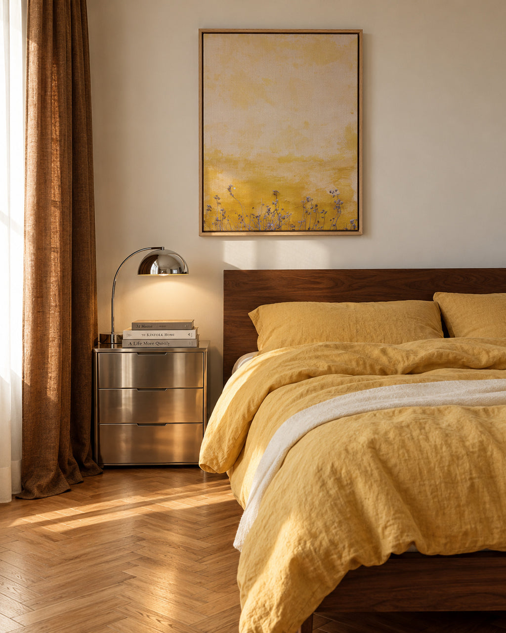 Dingy wall - Framed canvas in an interior