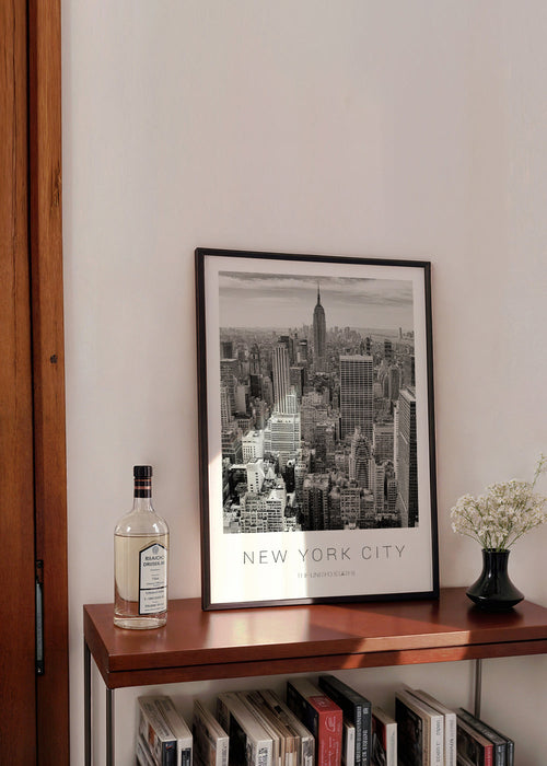 Poster di viaggio: Skyline di New York in bianco e nero