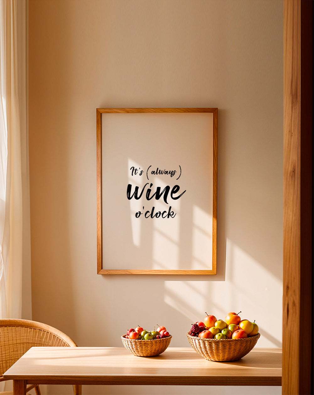 It's always wine o'clock