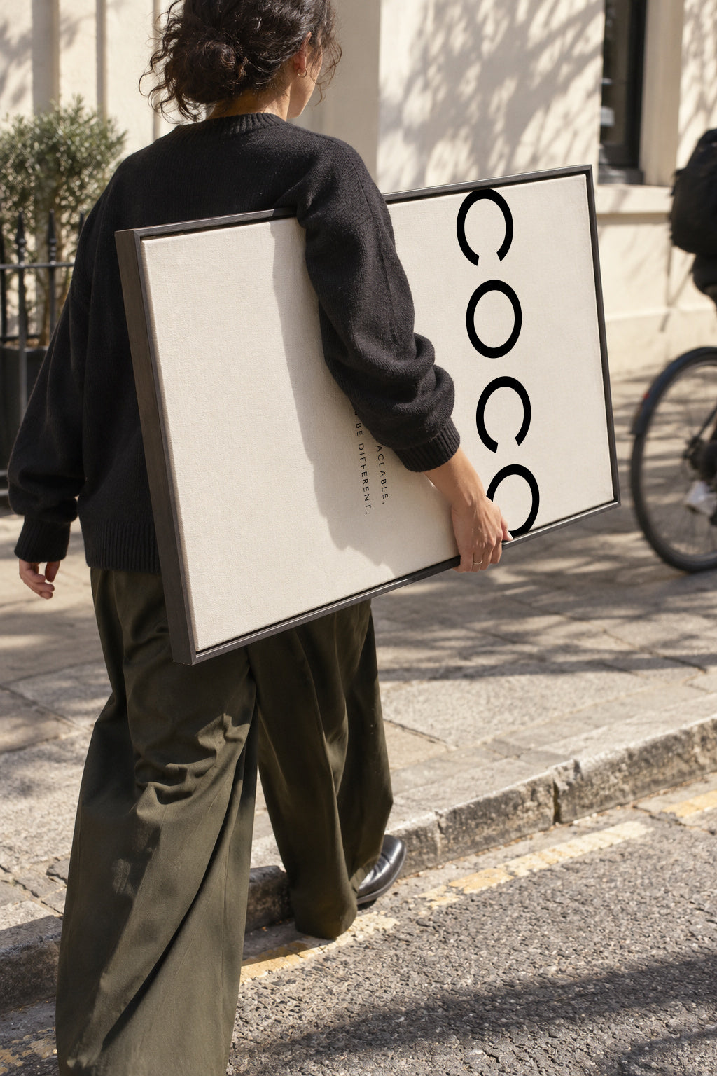 Chanel quote - Framed canvas in an interior