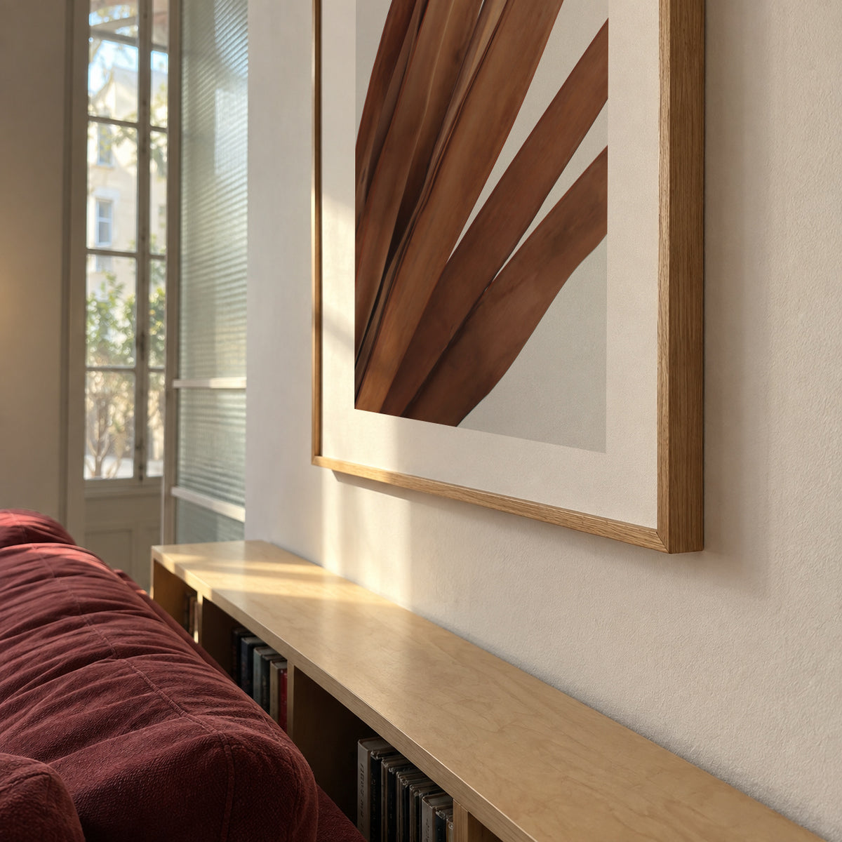 Earthy plant II - Framed poster in an interior