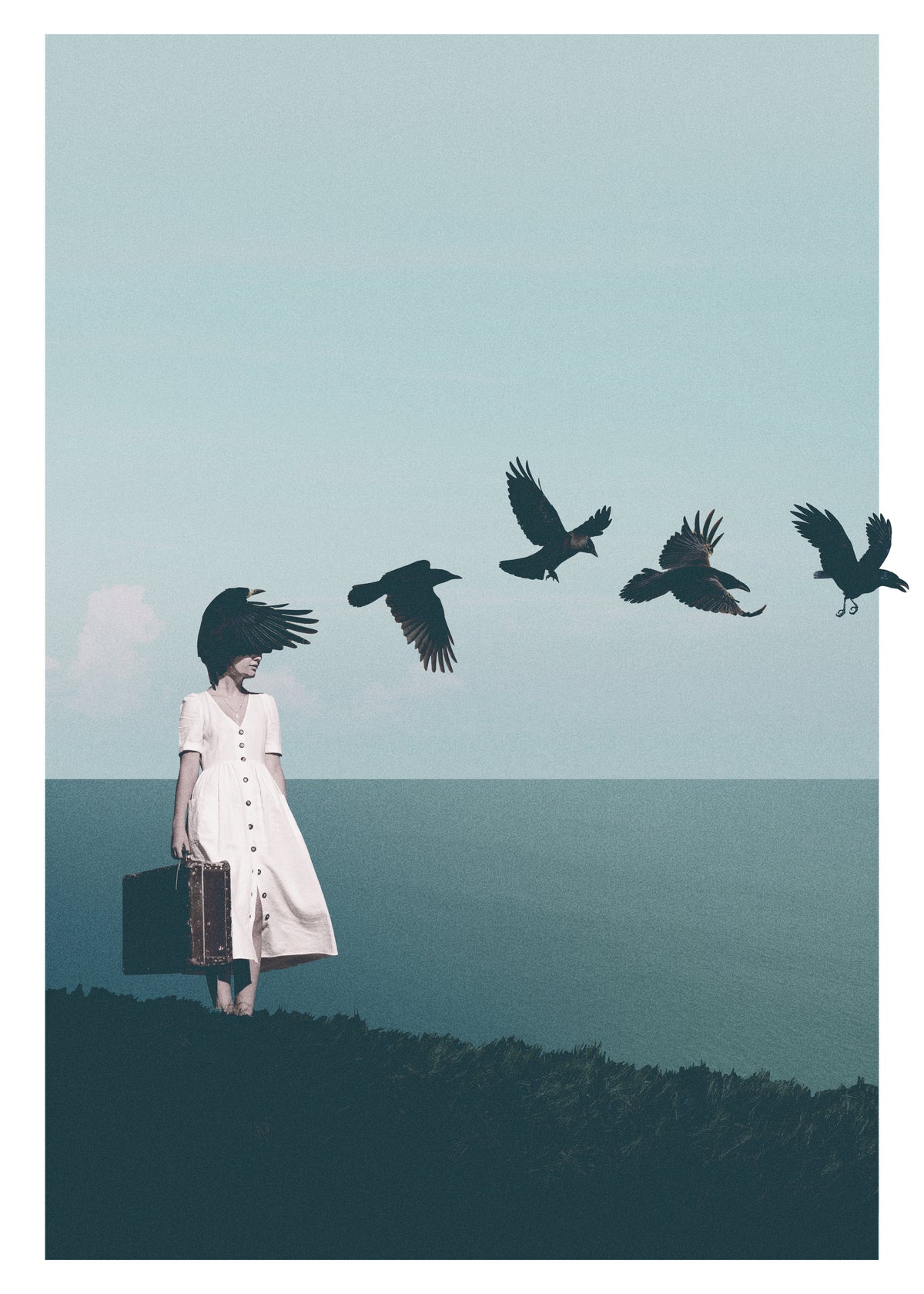 I am starting to forget your face - Unframed art print