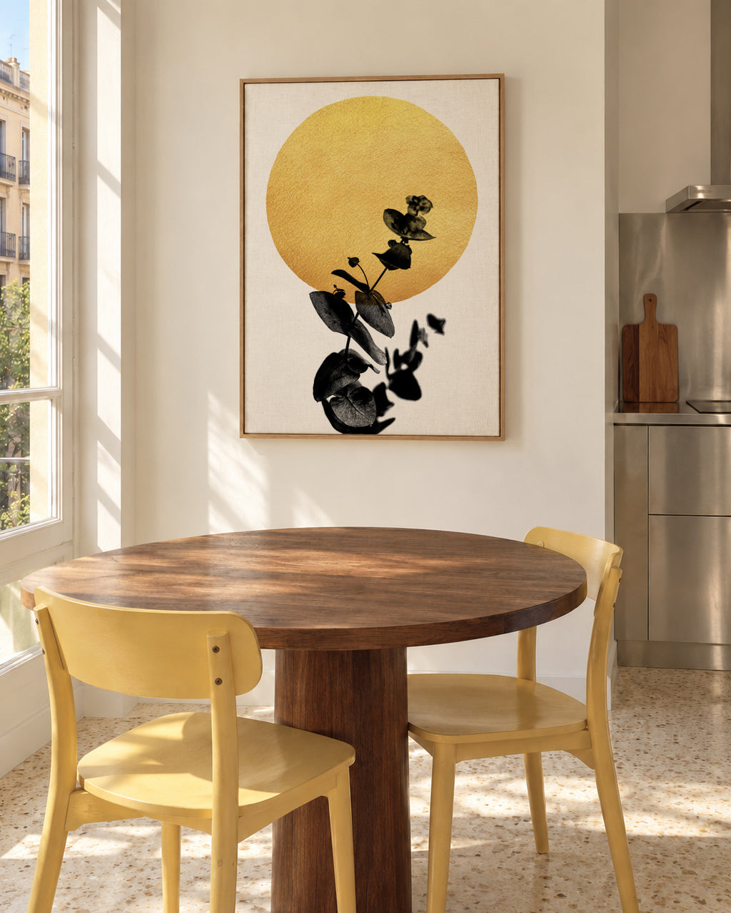 La vie en rose - Framed canvas in an interior