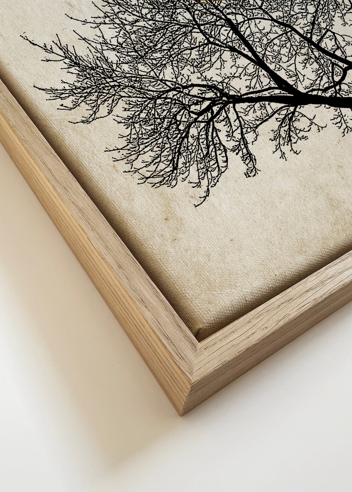 Winter sunrise - Framed canvas detail