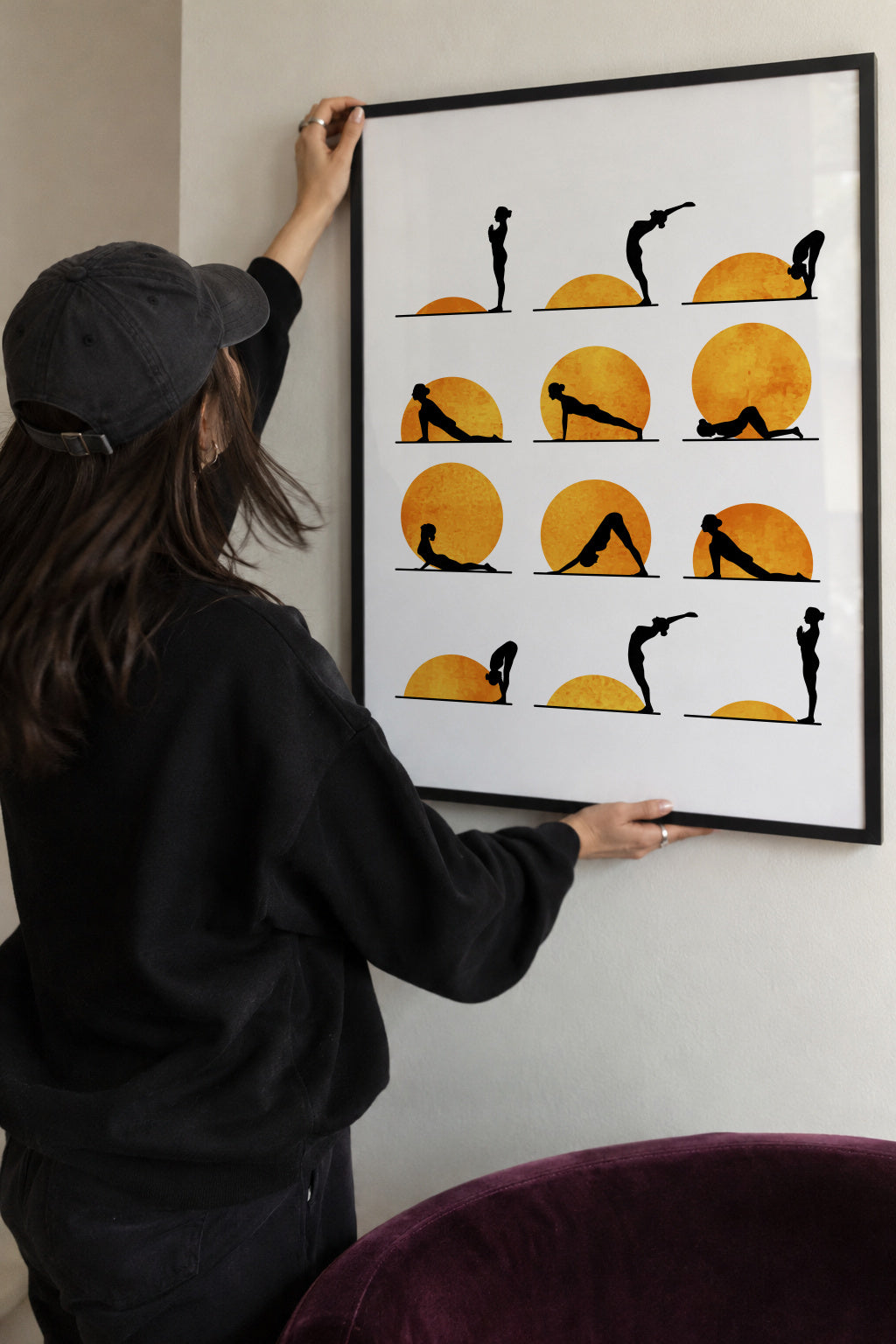 Yoga - Framed poster detail