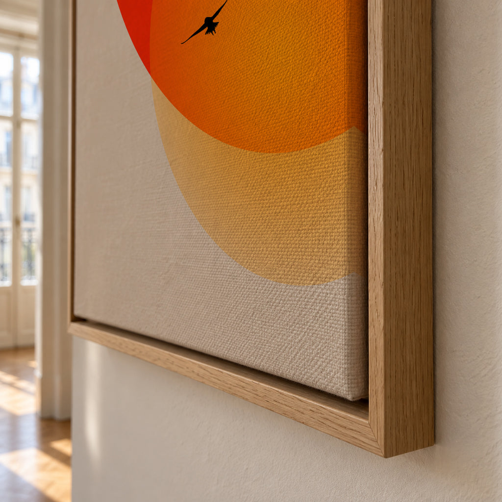 Heat of the night - Framed canvas detail
