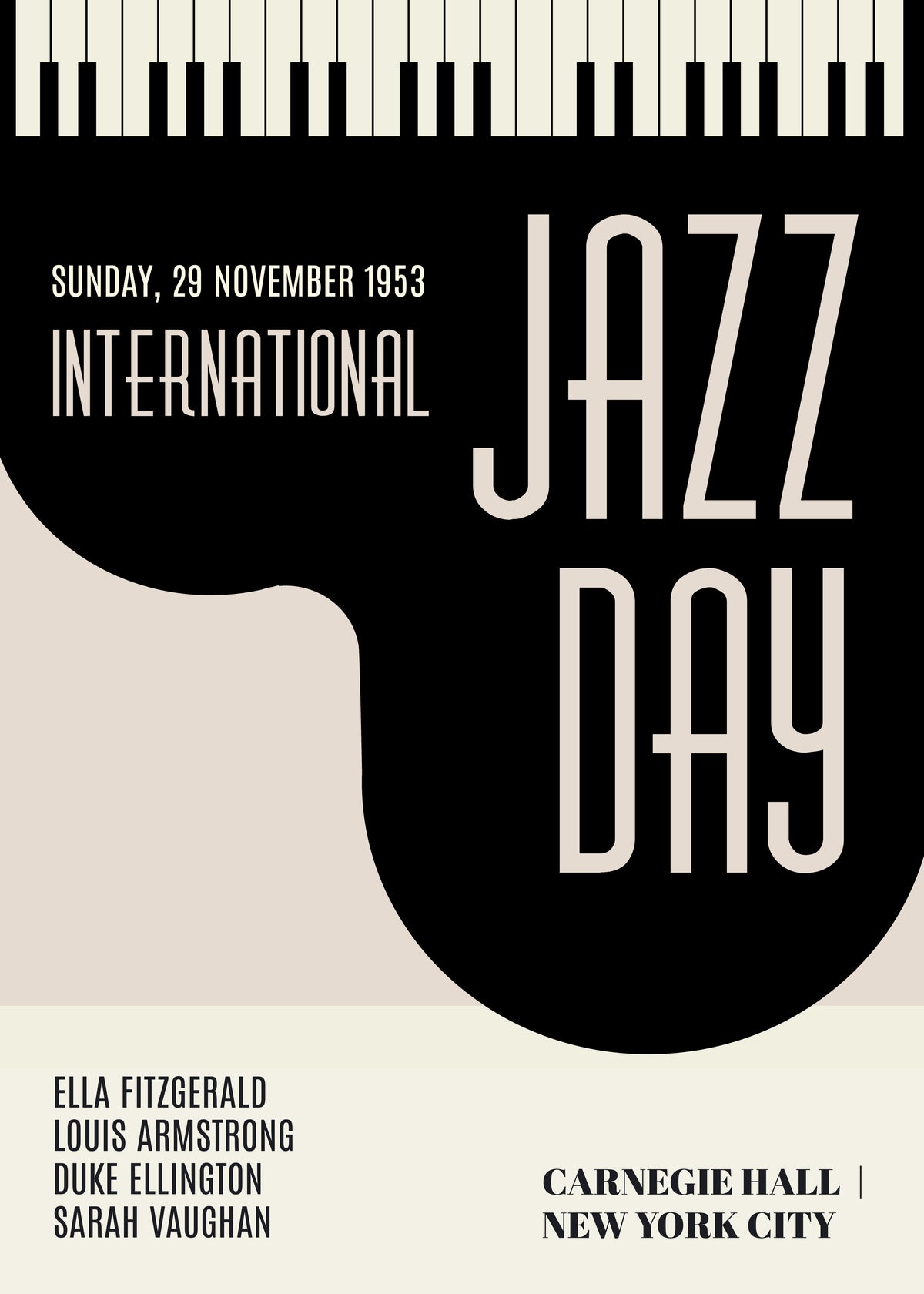 Jazz days - Unframed art print