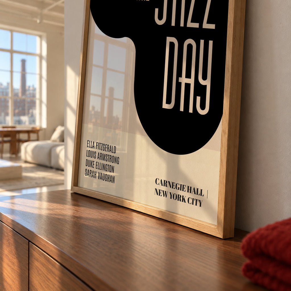 Jazz days - Framed poster detail