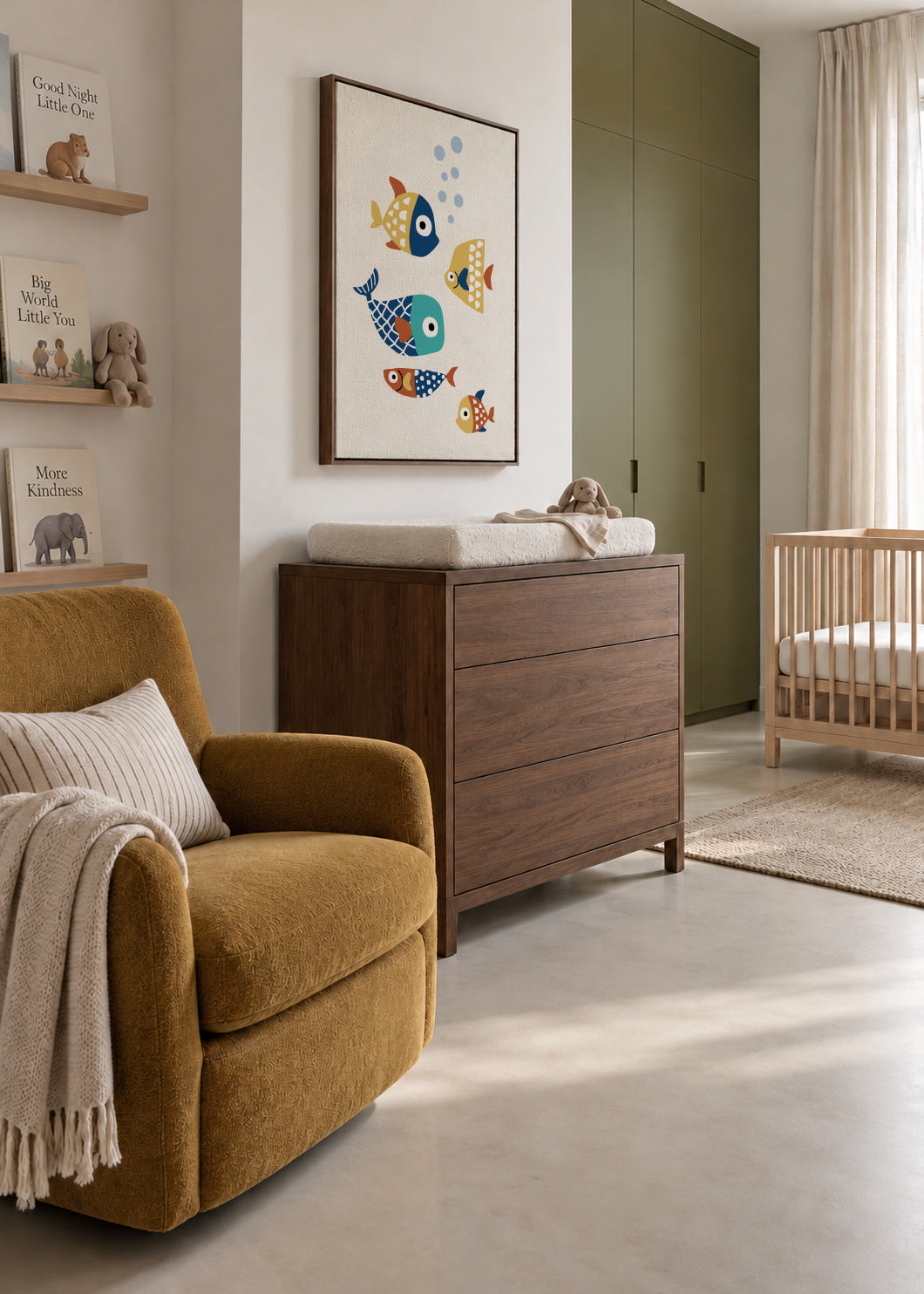 Little Friends - Framed canvas in an interior