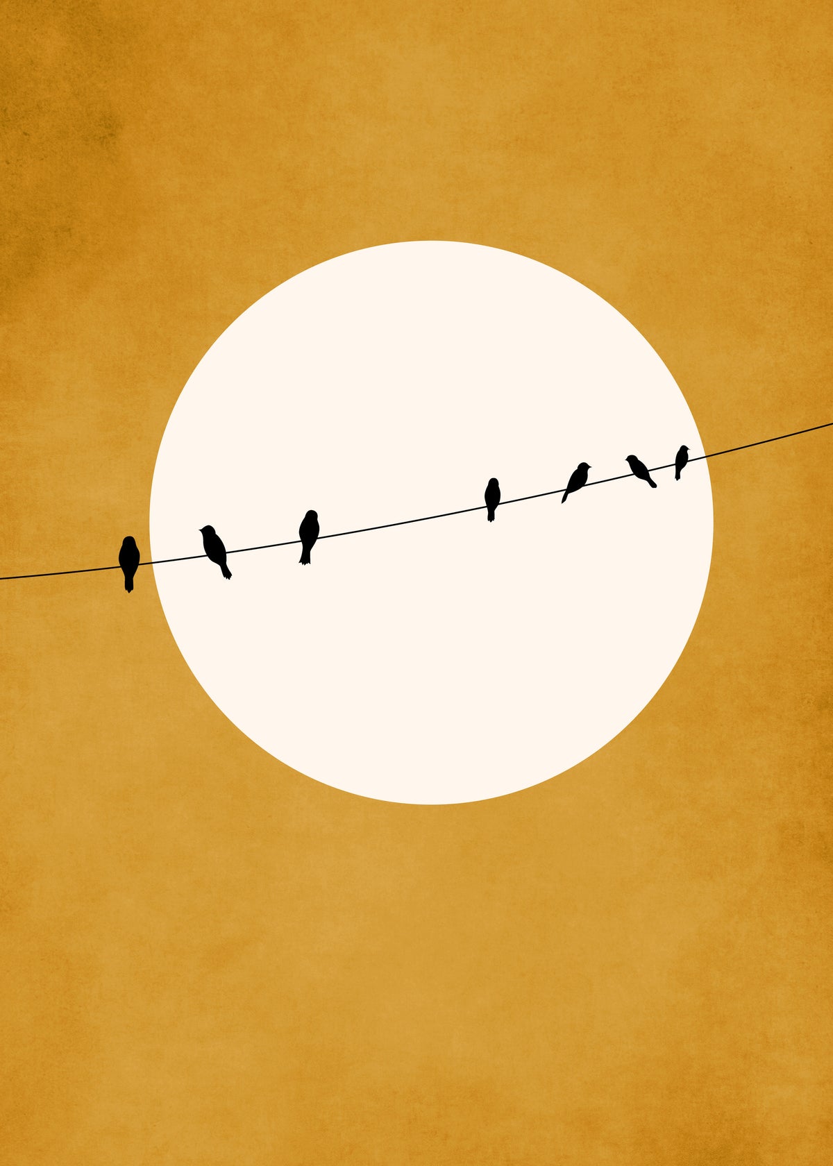 Chirping And Chilling (At Night) - Unframed art print