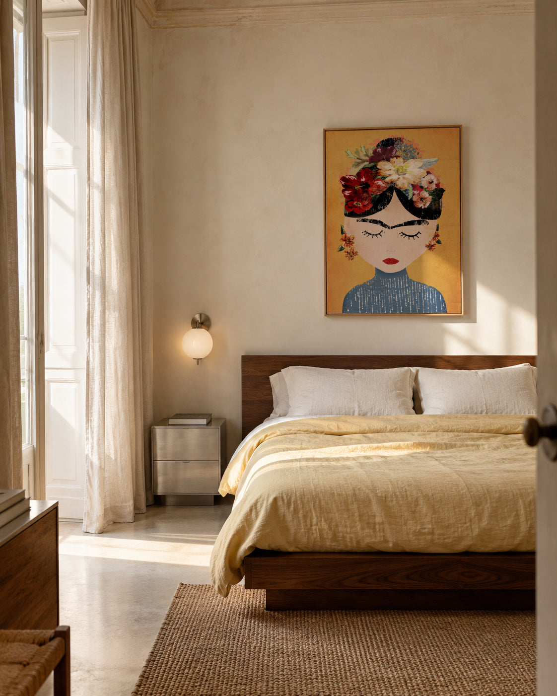 Frida - Framed canvas in an interior