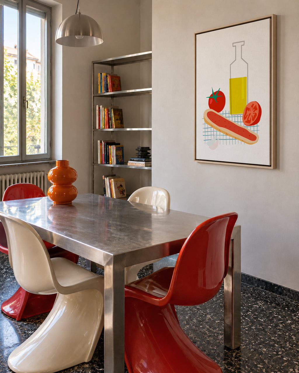 Pa amb tomaquet - Framed canvas in an interior