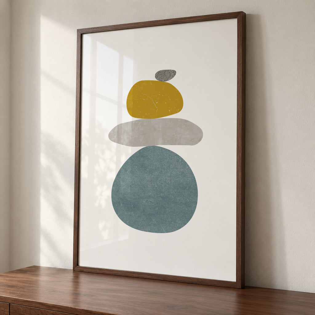 Pebbles N 5 - Framed poster detail