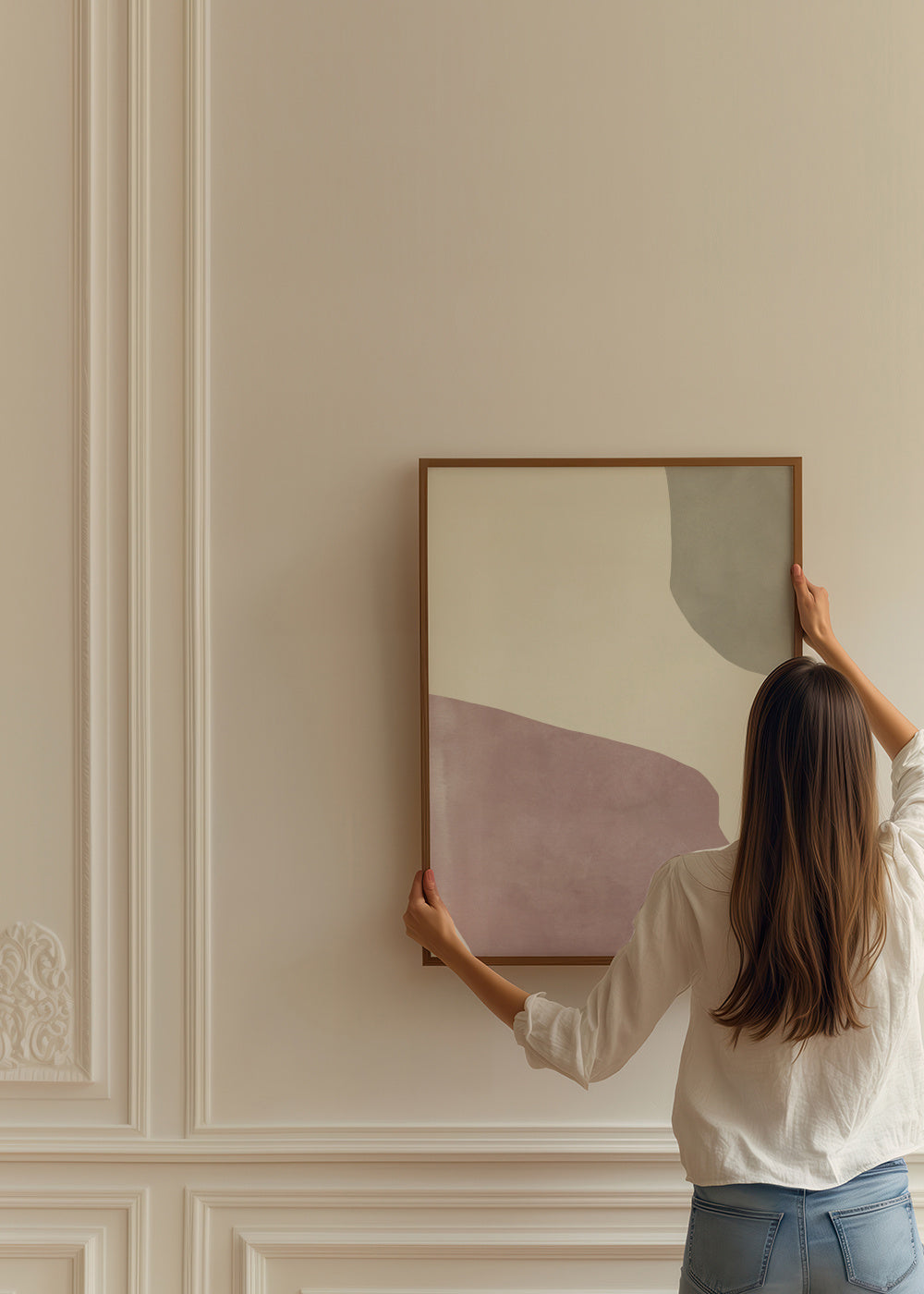 Abstract N 28 - Framed poster in an interior