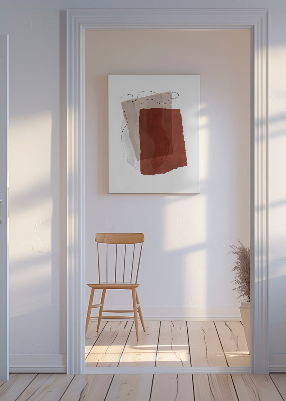 Abstract N 35 - Burnt Orange