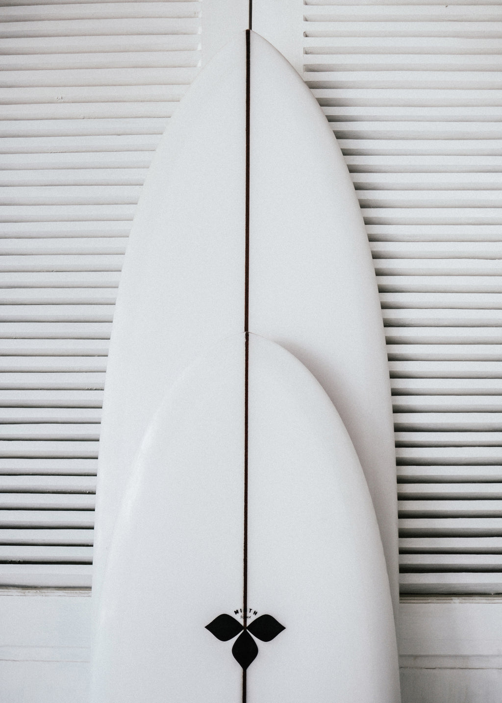 Beach surfboard symetrie 1 - Unframed art print