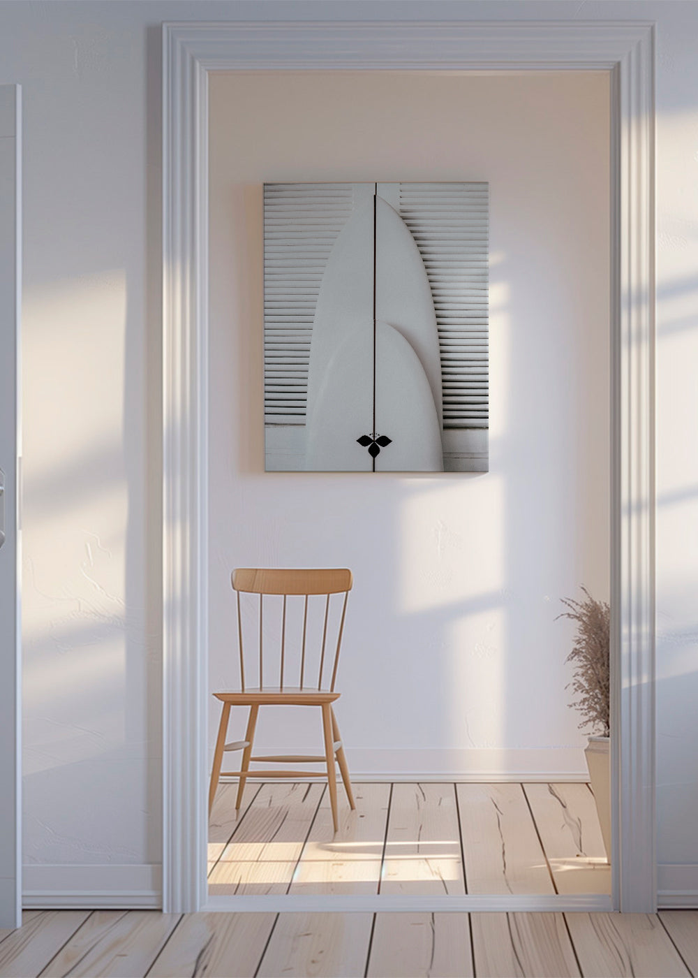 Beach surfboard symetrie 1