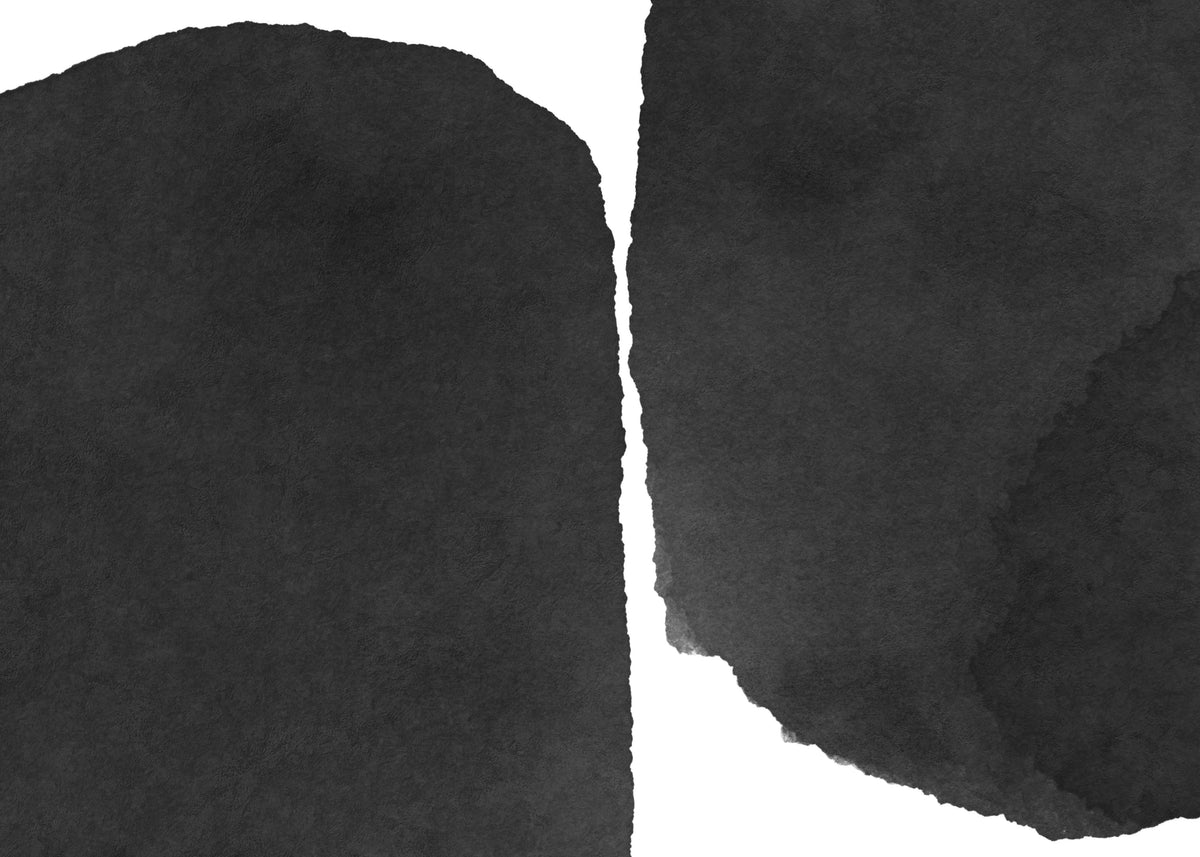 Minimal black and white abstract 01 - Unframed art print