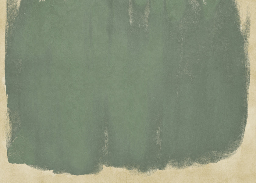 Minimal Abstract Green Colorfield Painting 01