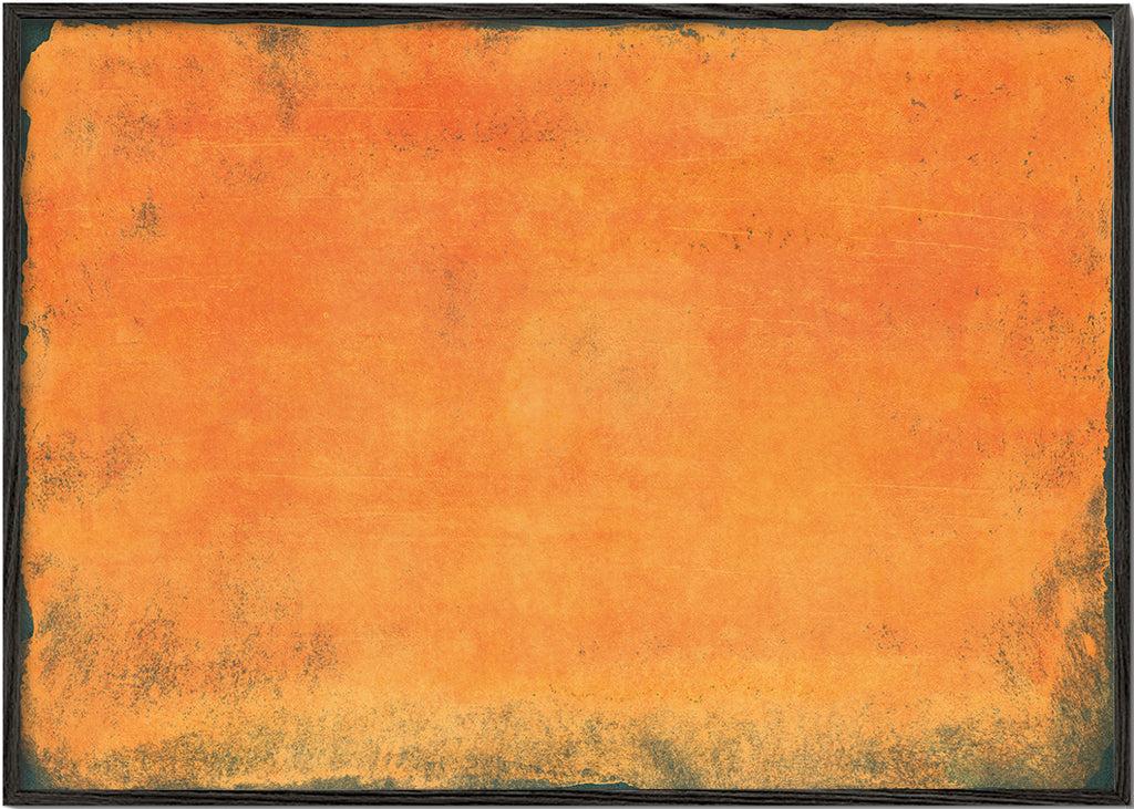 Minimal Orange Abstract Colorfield Painting 01