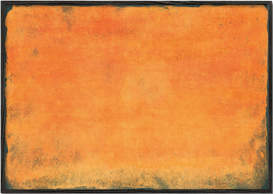 Minimal Orange Abstract Colorfield Painting 01