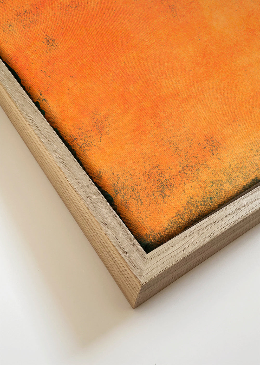 Minimal Orange Abstract Colorfield Painting 01
