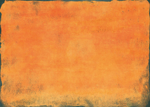 Minimal Orange Abstract Colorfield Painting 01 - Unframed art print