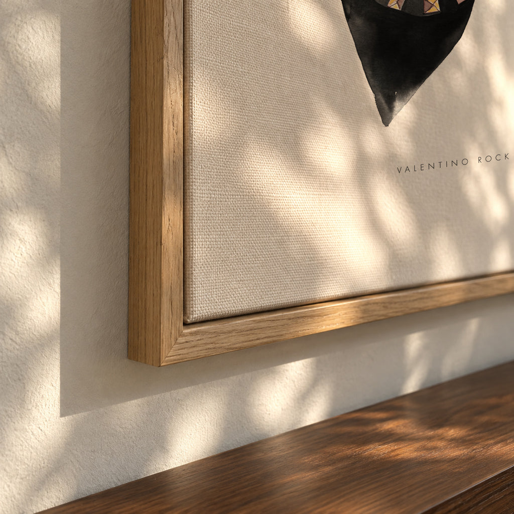 Valentino rock studs - Framed canvas detail