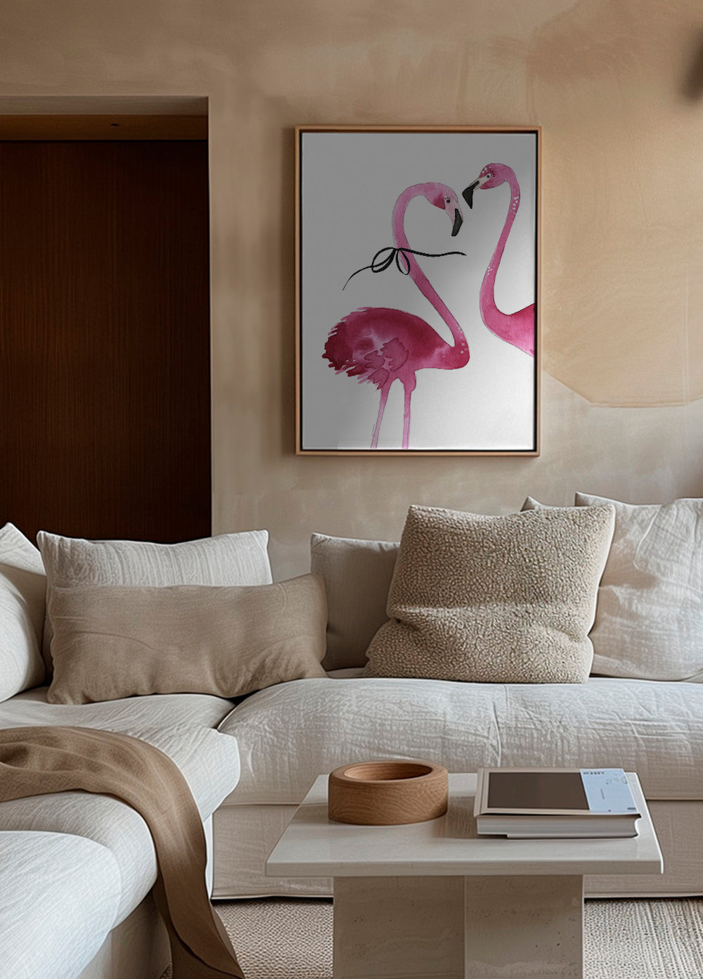 Flamingo couple cropped