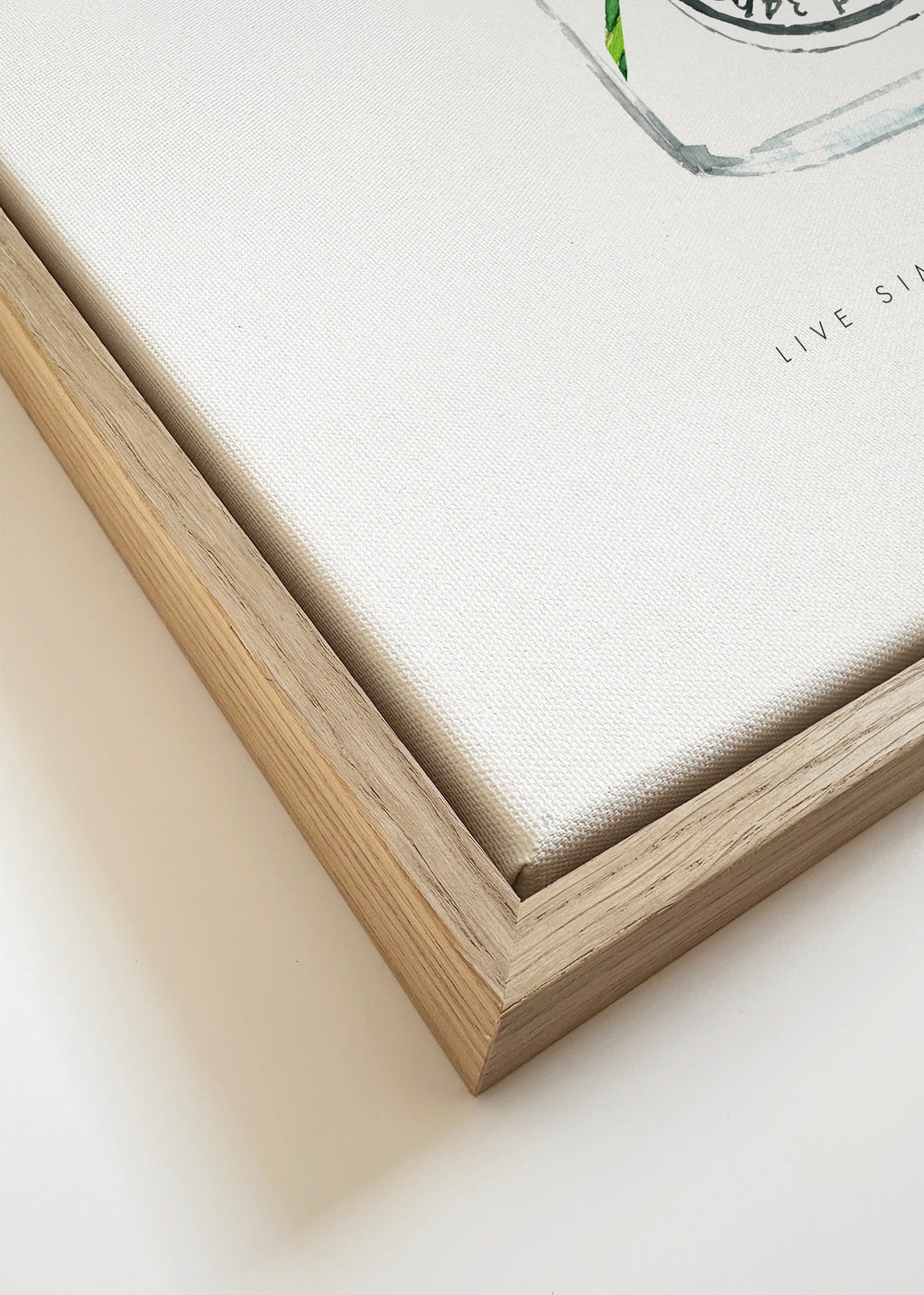 Diptyque Florals - Framed canvas detail